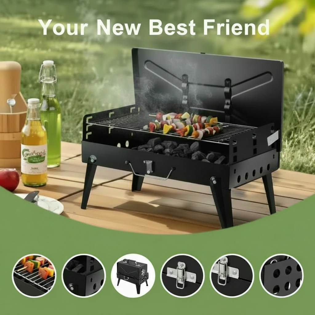 Terra Cook – Tragbarer Koffergrill (DE)