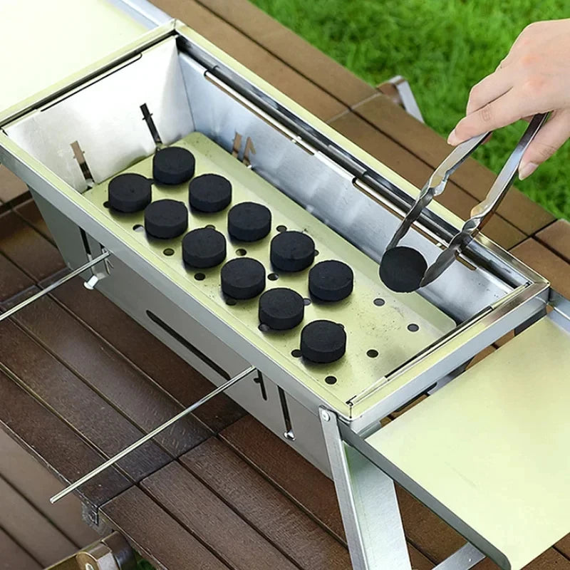 Terra Steel – Tragbarer Edelstahlgrill (DE)