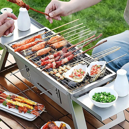 Terra Steel – Tragbarer Edelstahlgrill (DE)