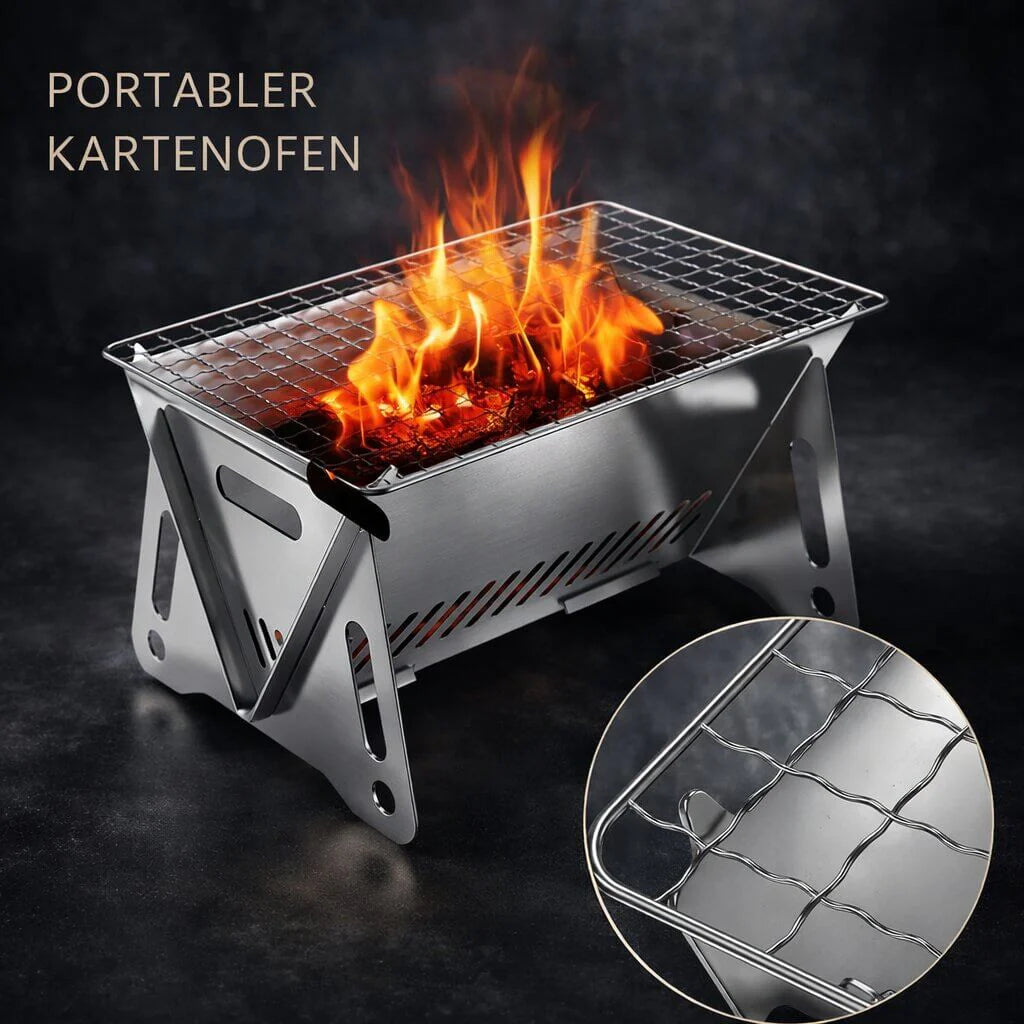 Grill im Großen!   für Garten,  Fahrradtour,  Wandern, Angeln, Camping und Outdoor-Aktivitäten
